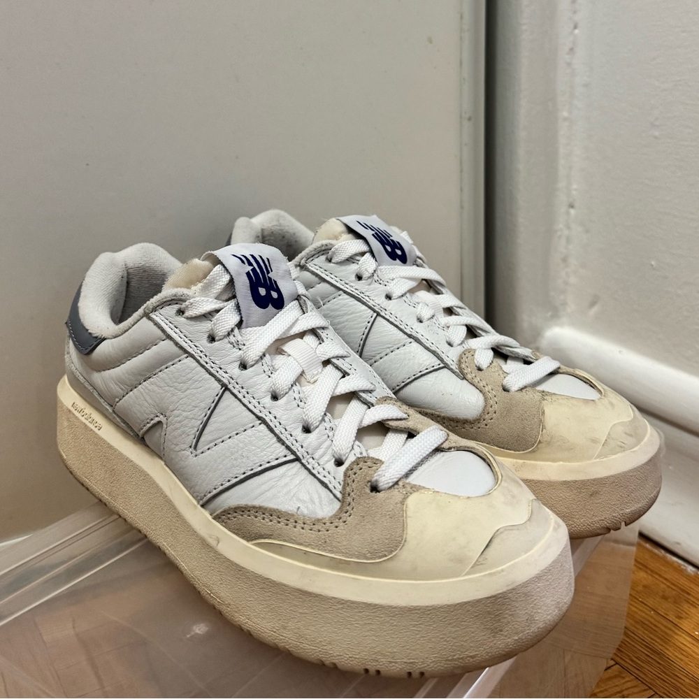 New Balance CT302 white leather sneaker